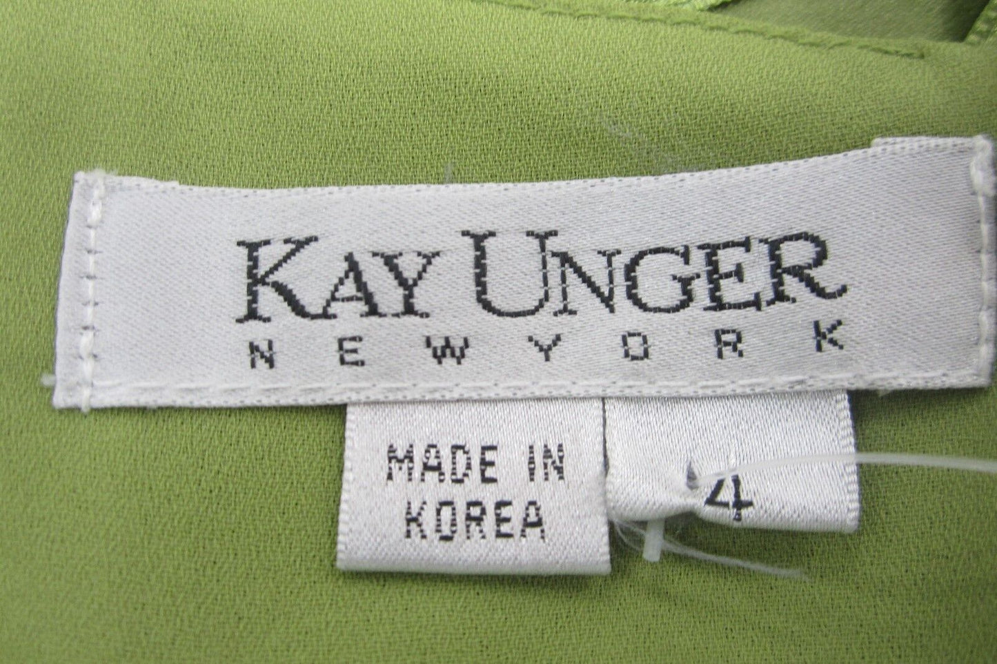 NWT $440. *STUNNING*  KAY UNGER New York Women's Green 100% Silk Long Dress Sz 4
