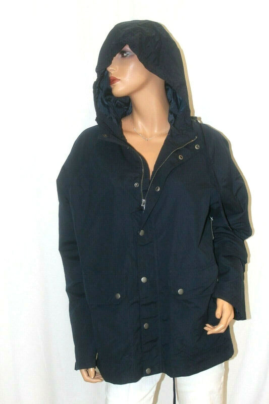 *NWT* OLD NAVY Men's Hooded Lined Outer Pockets Front Zip/Button Up Jacket Sz LG