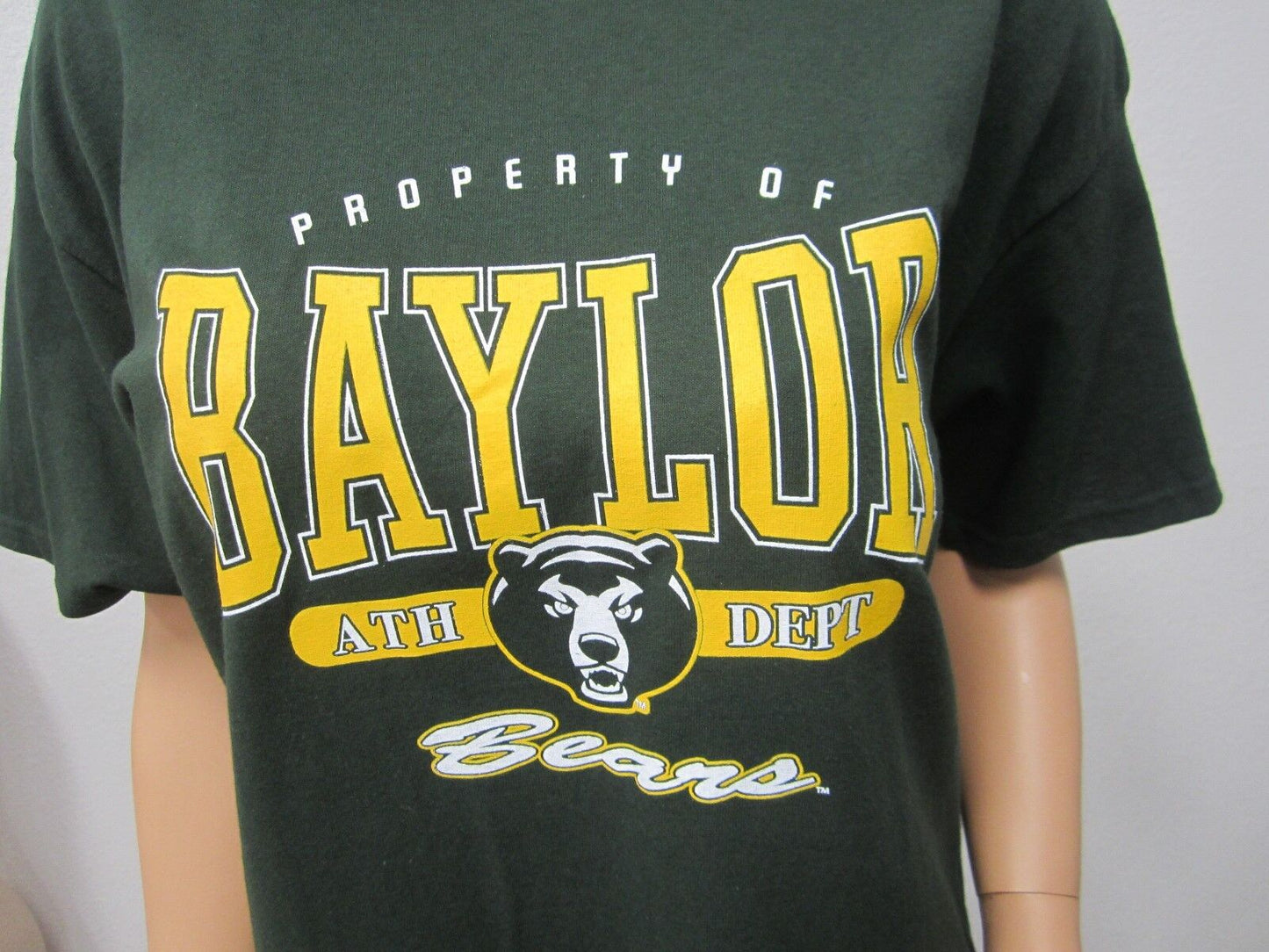 NWT Baylor University Gildan Mens T Shirts Solid 100% Cotton Short Sleeve Size L