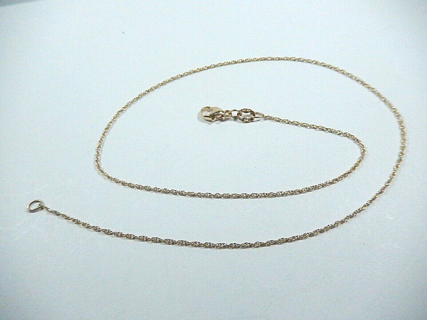 14K YELLOW GOLD JAMES AVERY 1.86 MM  LIGHT ROPE CHAIN NECKLACE 14 INCHES LONG