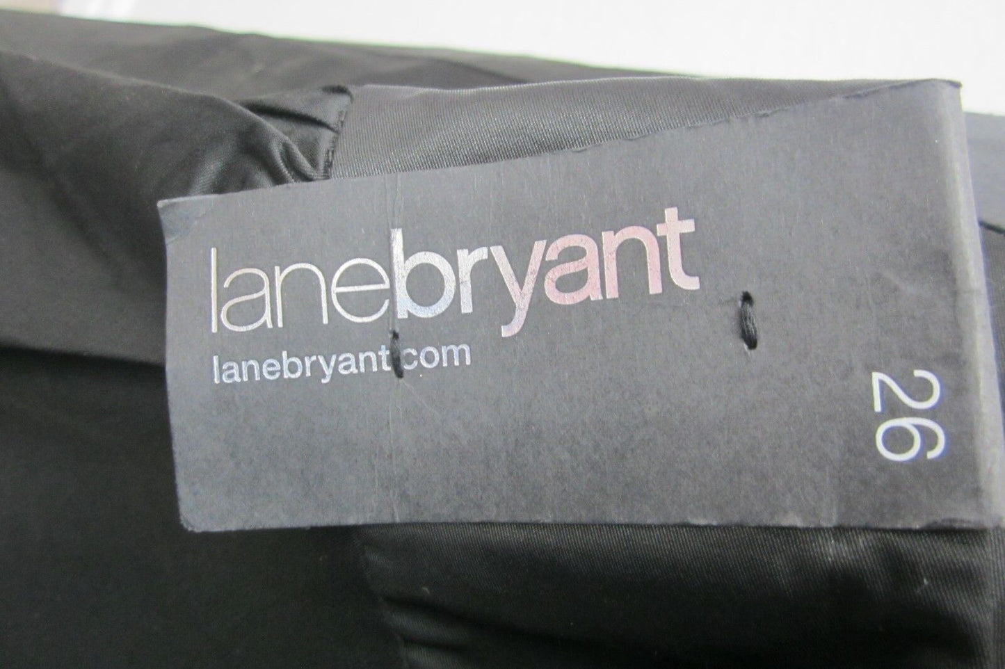 NWT LANE BRYANT PLUS SIZE BLACK ZIPPER SKIRT SZ 26 x 24" LENGTH