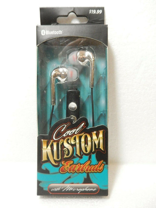 Solaray Cool Kustom Bluetooth Stereo Earbuds w/ Microphone Volume Answer Buttons