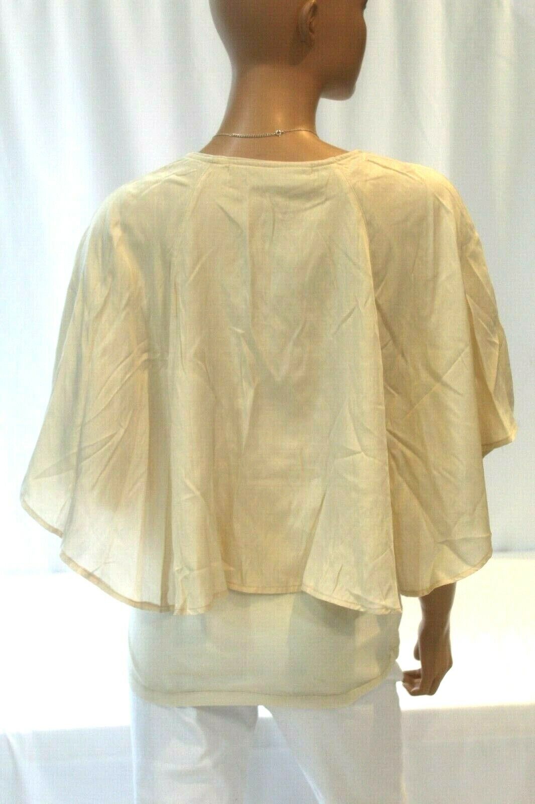 *NWT* Season. JS - Nordstrom Womens Ivory Batwing Tunic Top Size Medium