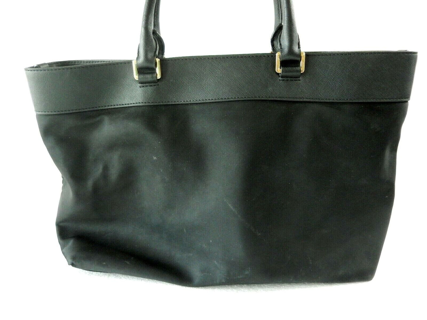 Pre-Owned MICHAEL Michael Kors Large Nylon Satchel Tote Bag  in Black