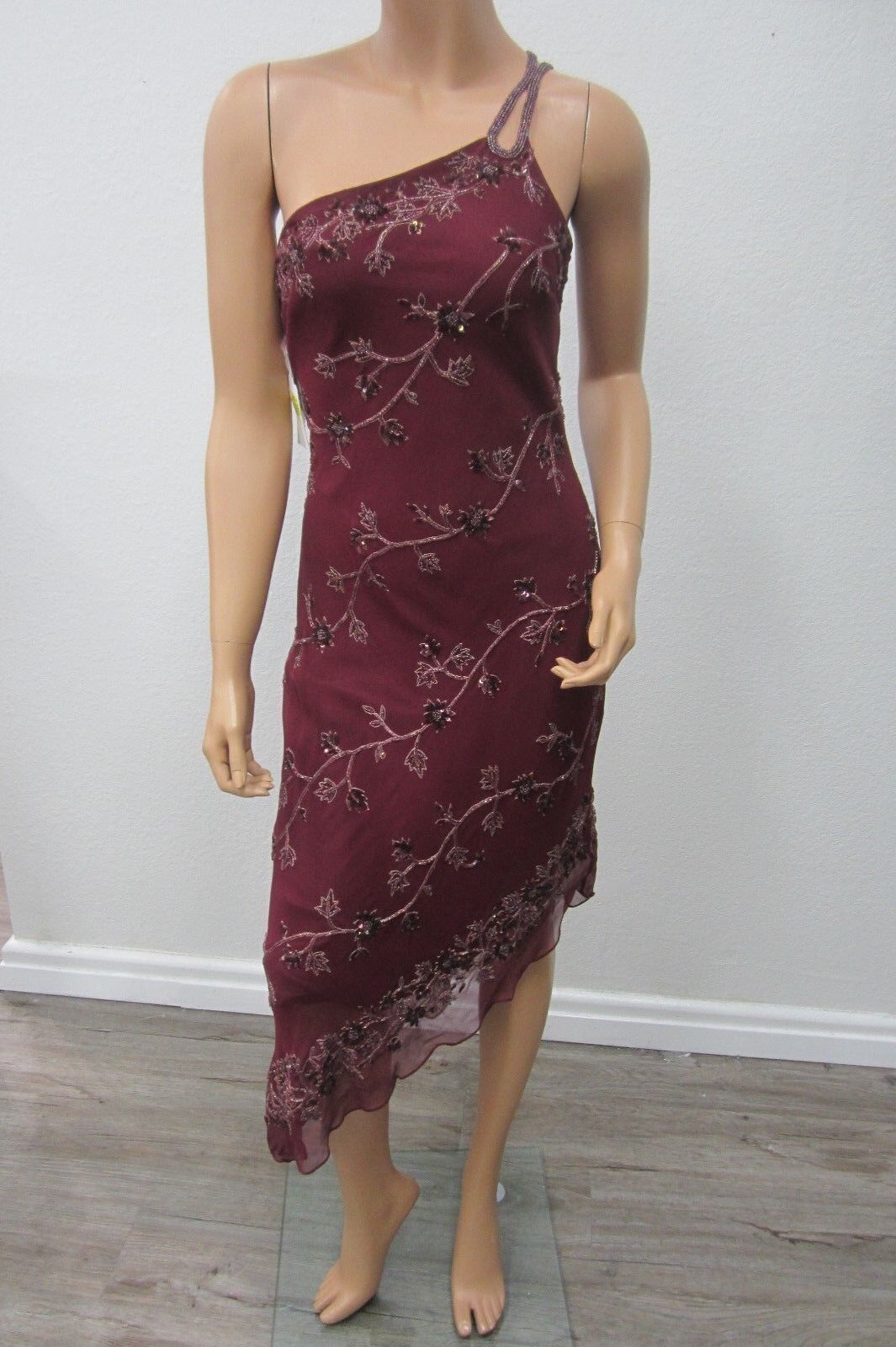 NWT~Scala Beaded and Sequined Long Dress / Size 7/8 Medium