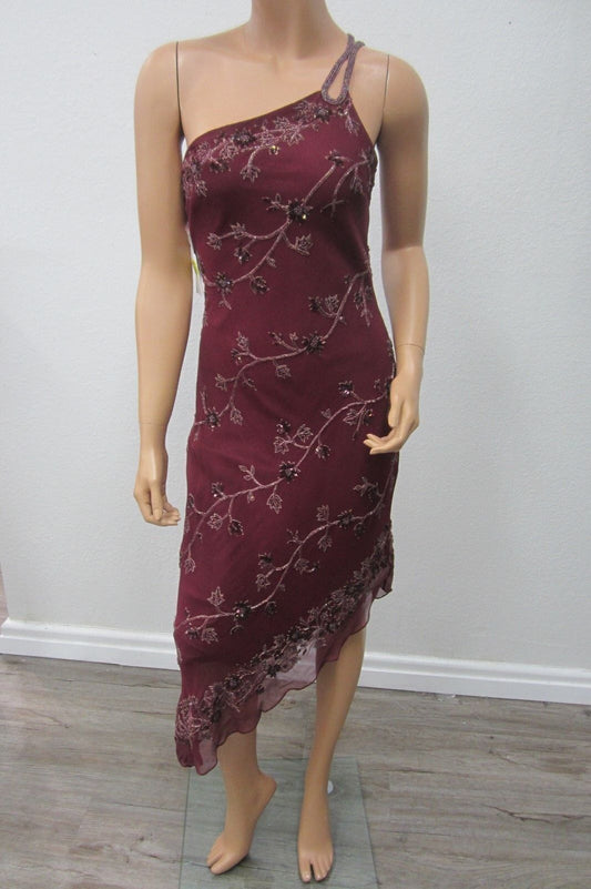 NWT~Scala Beaded and Sequined Long Dress / Size 7/8 Medium