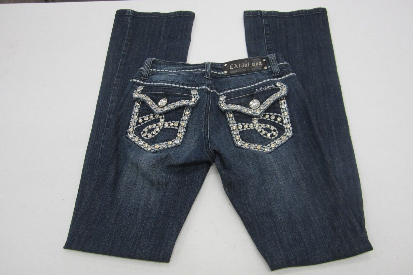 MINT LA IDOL USA  Women's Bootcut  STUD & CRYSTAL EMBELLISHMENTS Size W27 x L34