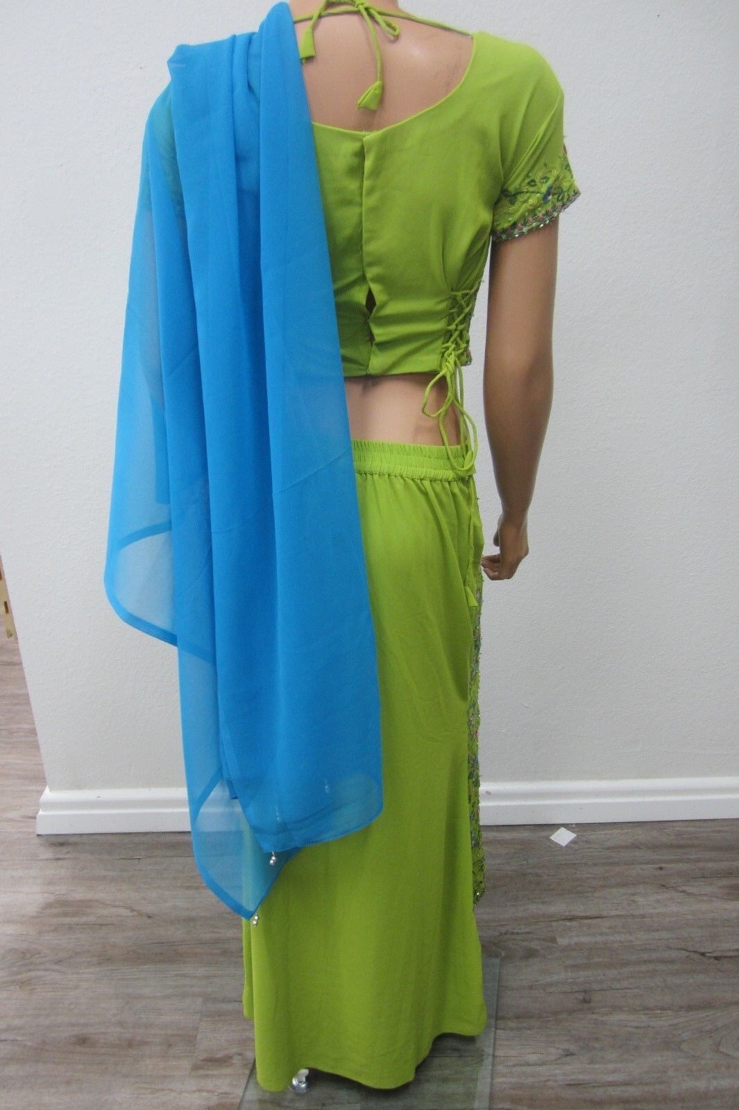 Beautiful Party Evening 3 Pc  Saree Women Fashion Clothing Wrap Sari