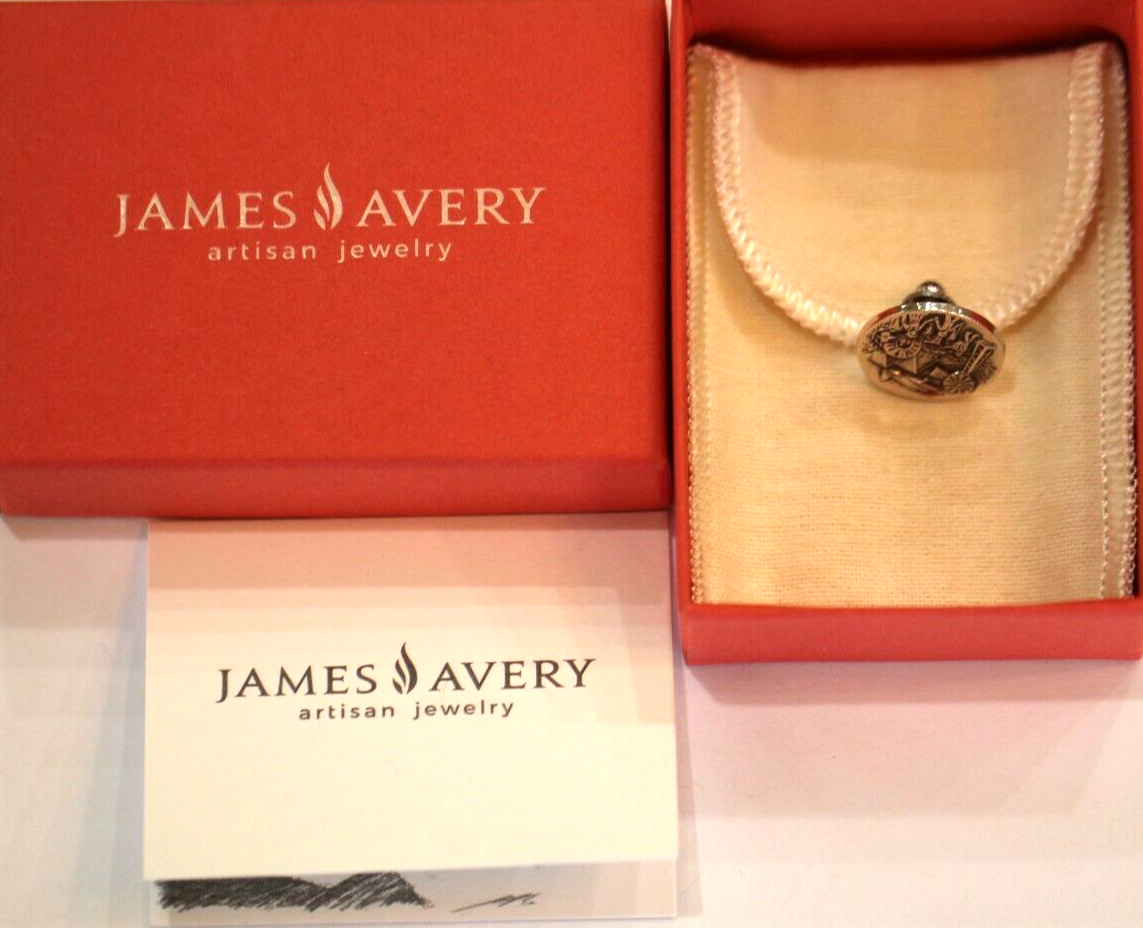 **RARE** Handmade James Avery Settlers Pin Kerrville Charm Sterling Silver .925