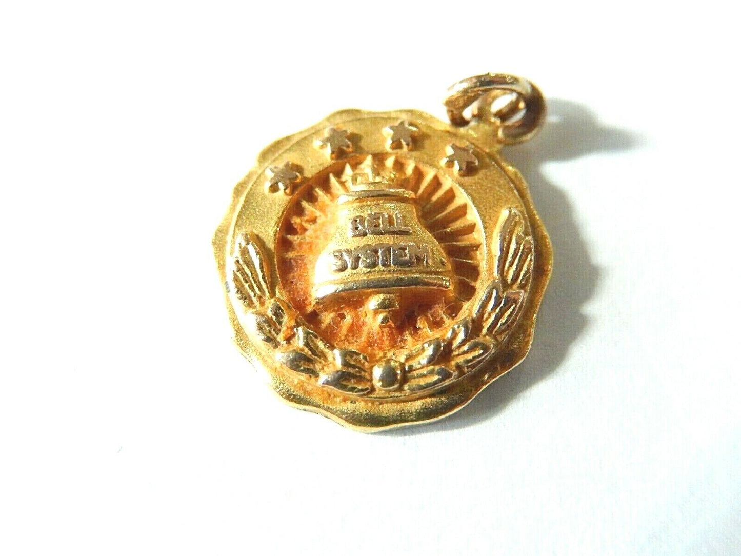 *VINTAGE* 10K Yellow Gold  Bell Telephone  Pendant  / Charm