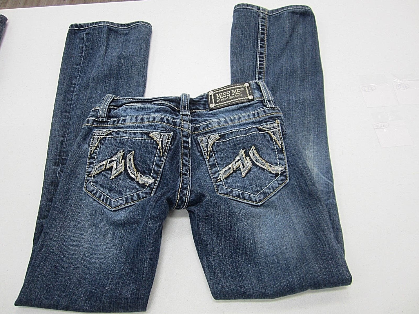 VERY NICE  MISS ME # JD1065B Boot JEANS  Medium Blue Size W25 x L29