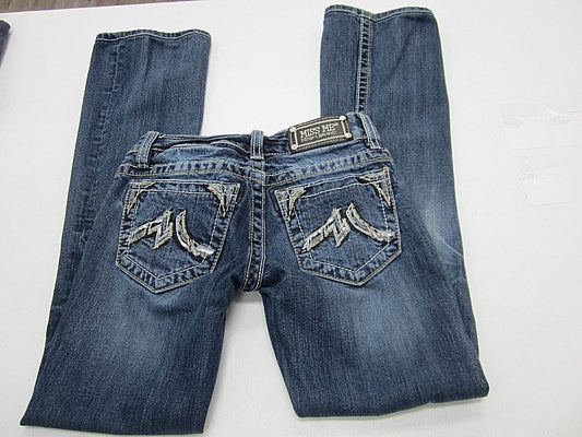 VERY NICE  MISS ME # JD1065B Boot JEANS  Medium Blue Size W25 x L29