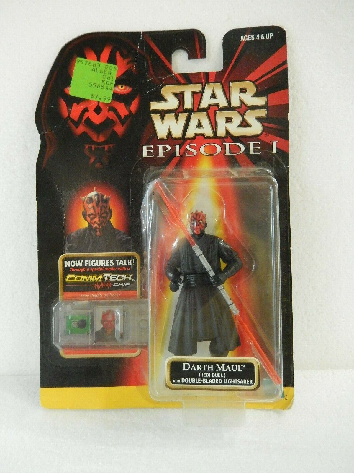 Hasbro Darth Maul Jedi Duel with Double-Bladed Lightsaber STAR WARS episode 1