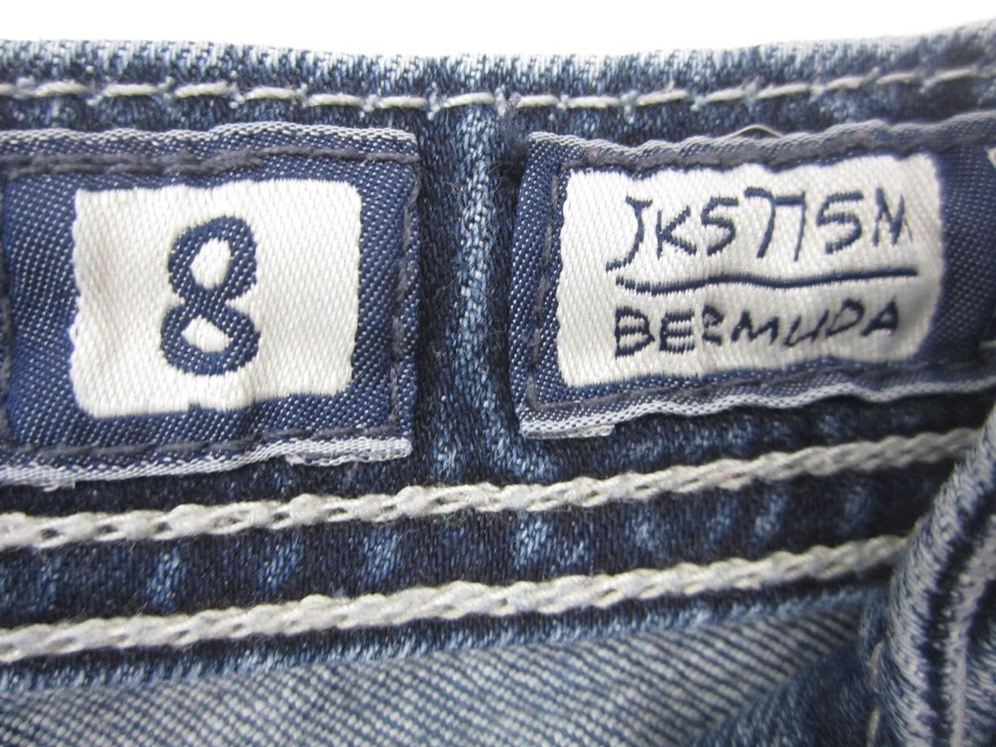 NICE Miss Me Girls / Kids Size 8 Bling Bermuda Shorts JK5775M  Size 8