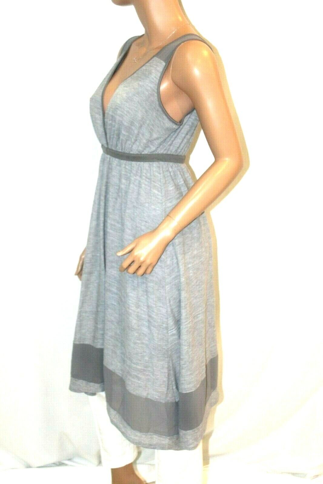SIMPLY VERA WANG Womens Gray Sleeveless Lined Polyester "CUTE" Dress Sz Med