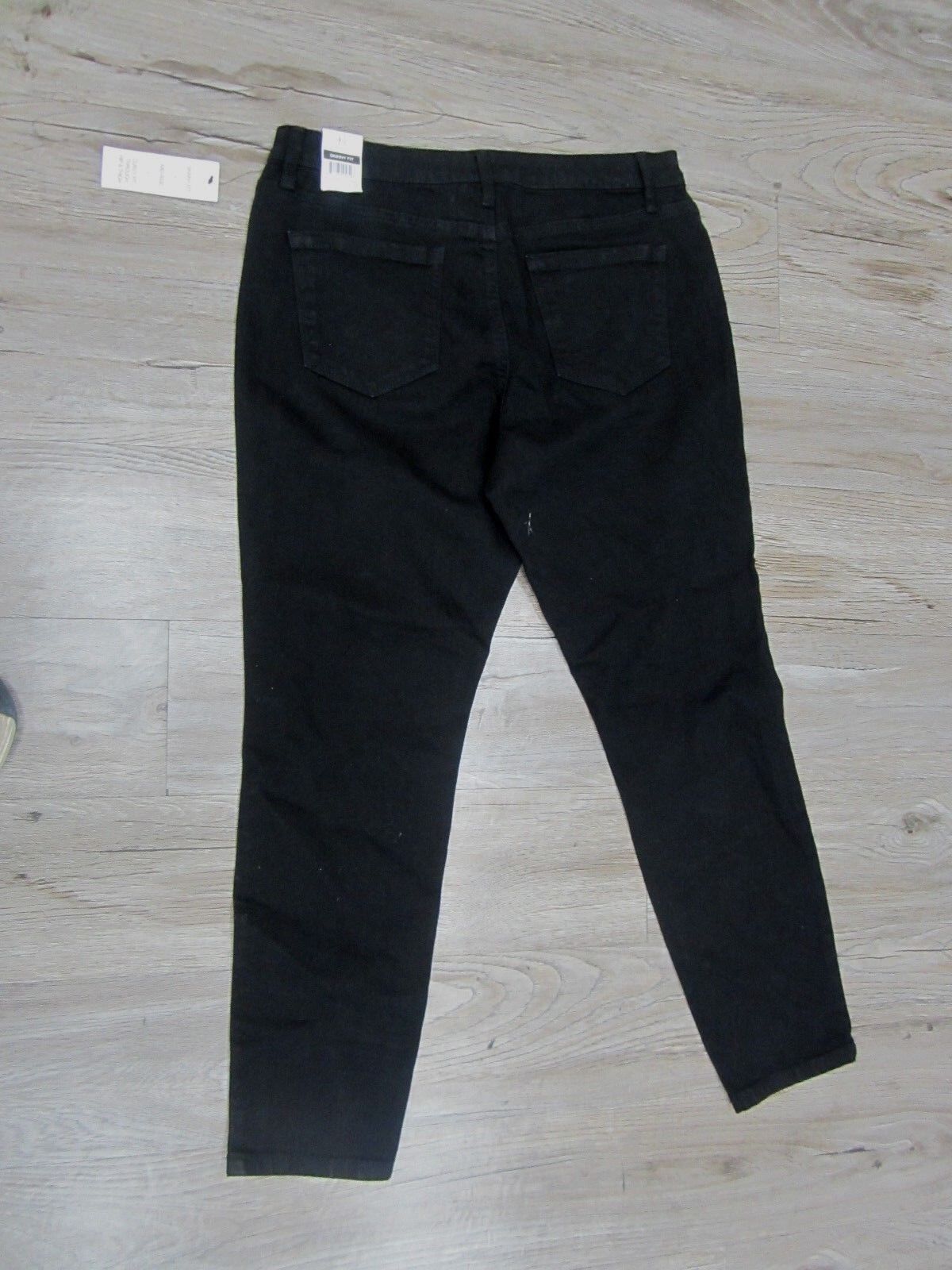 NWT HANNAH Black Women's Denim Jeans Skinny Fit Size12 Short Skinny X 28" Inseam