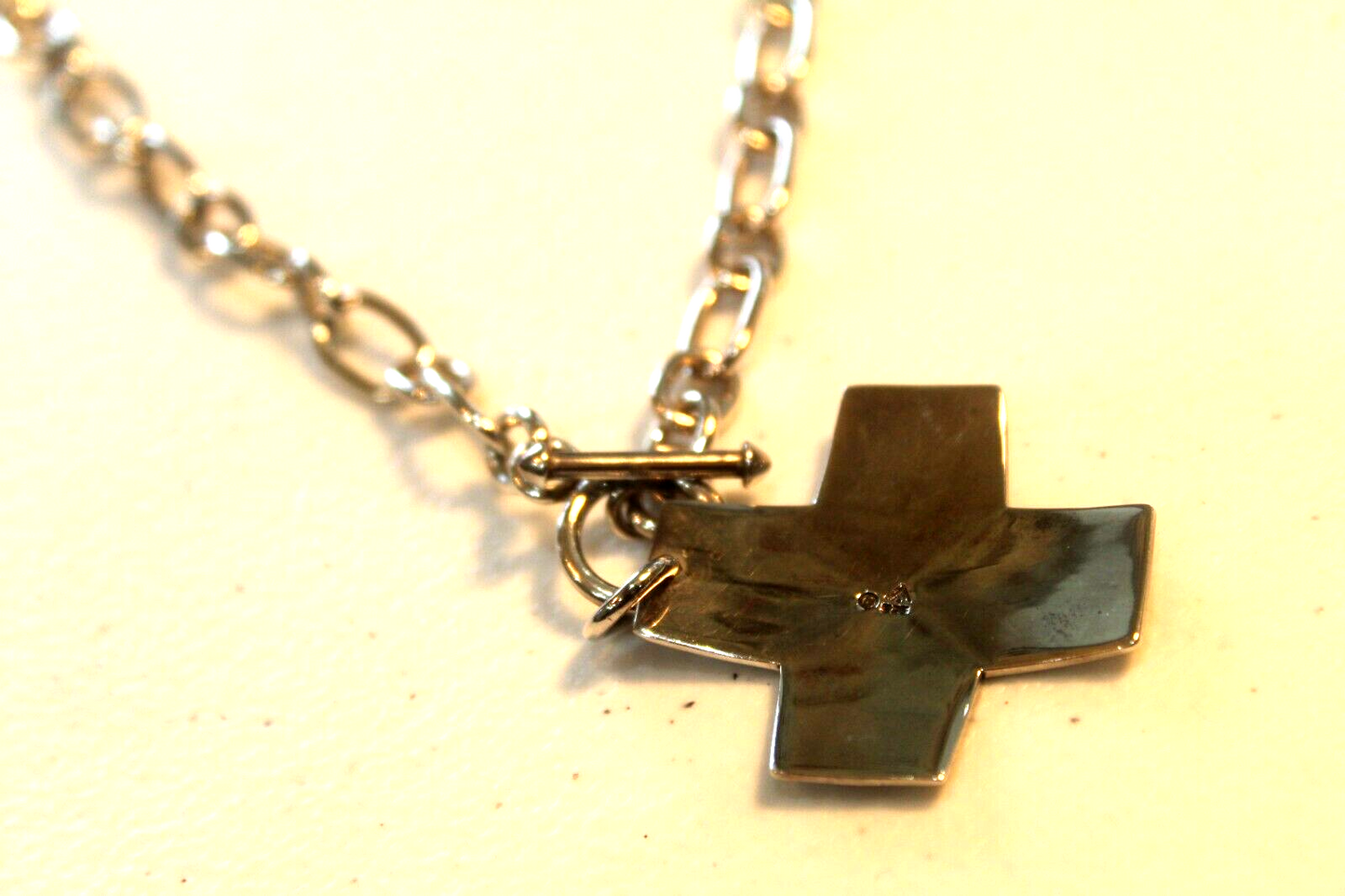 VINTAGE BOLD SILPADA NO557 STERLING SILVER VIRTUOSITY CROSS NECKLACE!