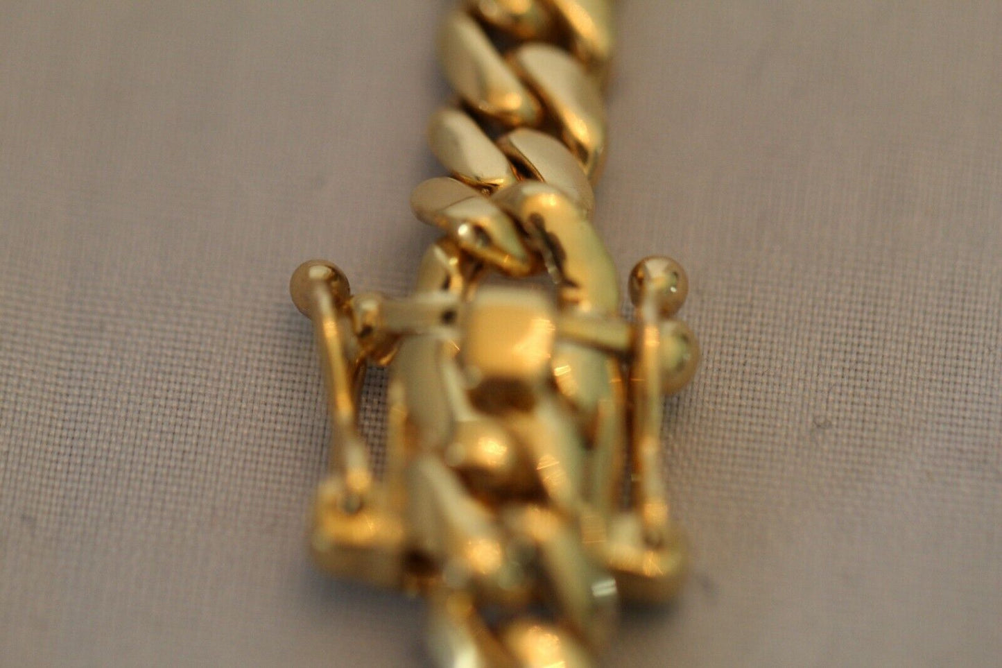 10K Yellow Gold Solid Mens 15mm Miami Cuban Link Bracelet Box Clasp 8.5"-143.3gm