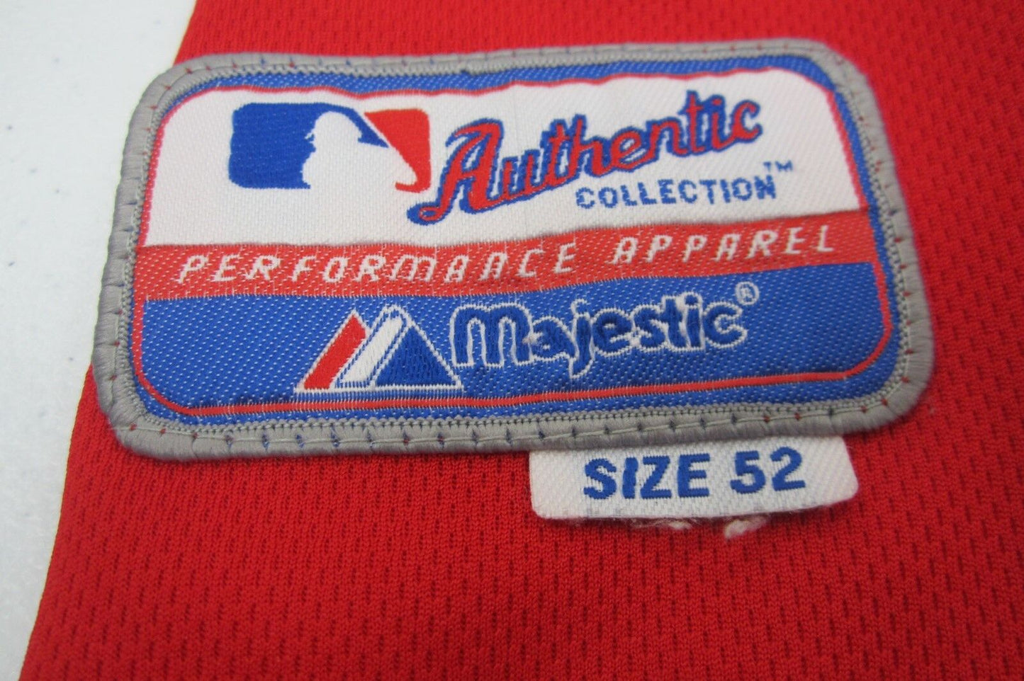 TEXAS RANGERS ANDRUS 2010 WORLD SERIES MAJESTIC JERSEY MENS STITCH JERSEY SZ 52