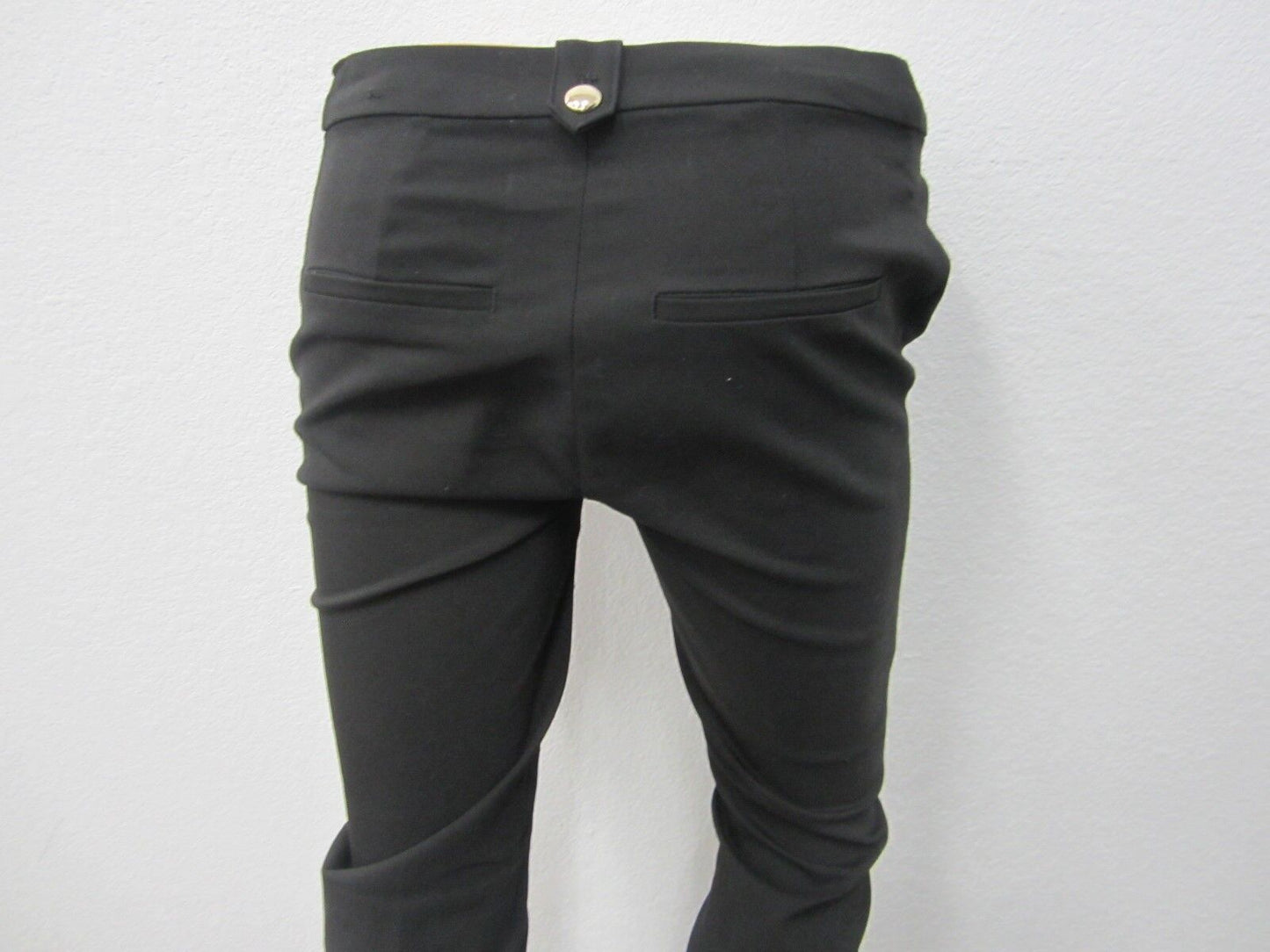 NWOT H&M Black  Pants Slim Cotton Blend Size 2  x  29Length