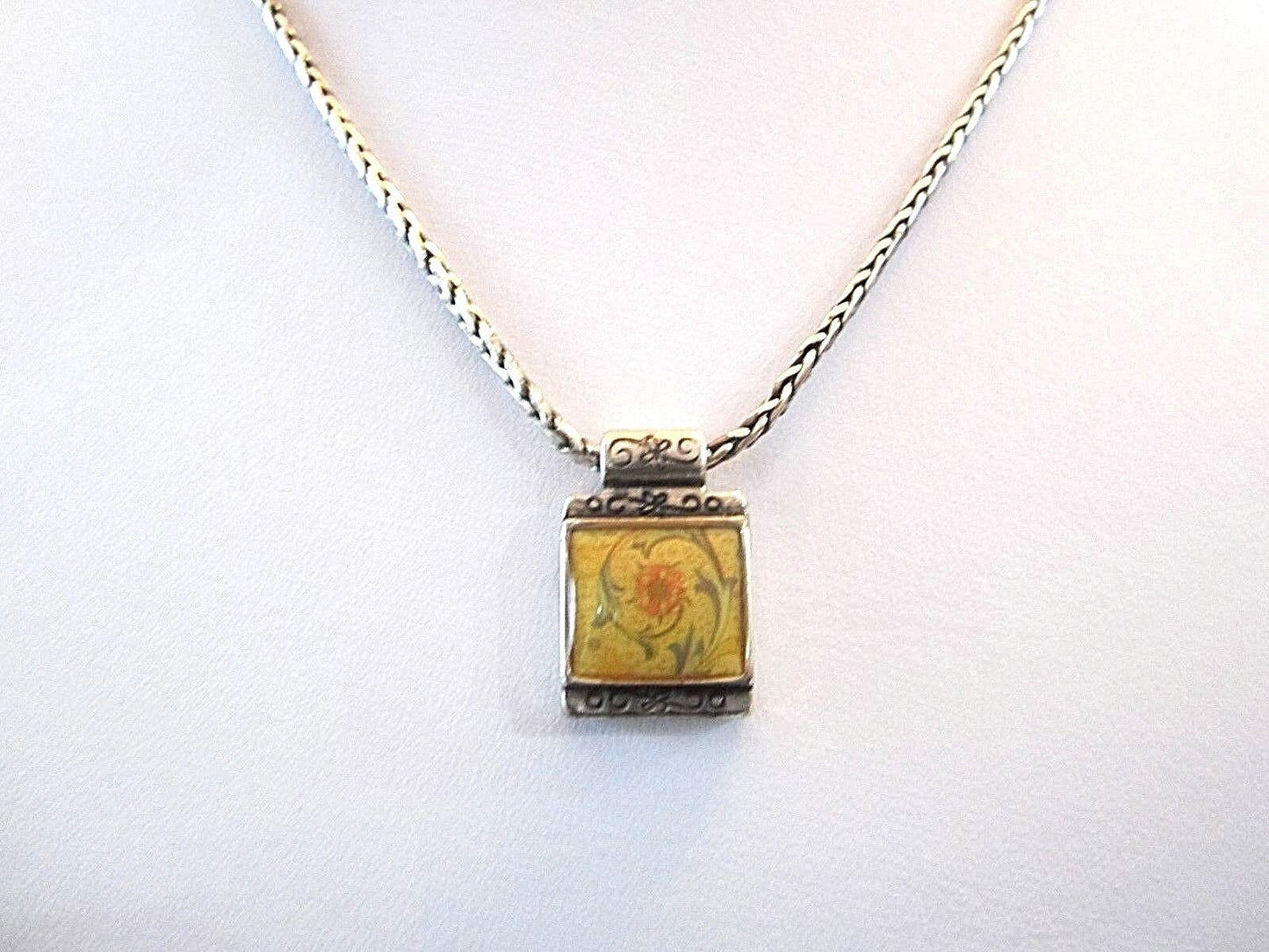 RETIRED Brighton 16"-18" Flower Pendant Necklace...