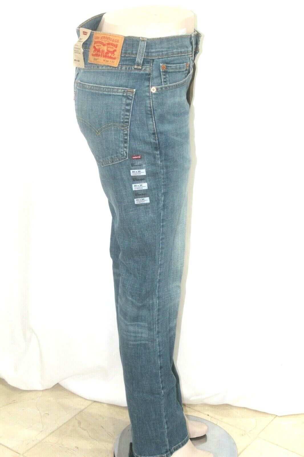 *NWT*  Men’s LEVI'S 514 Straight Reg Fit Stretch Blue Jeans -  Size W30 x L32