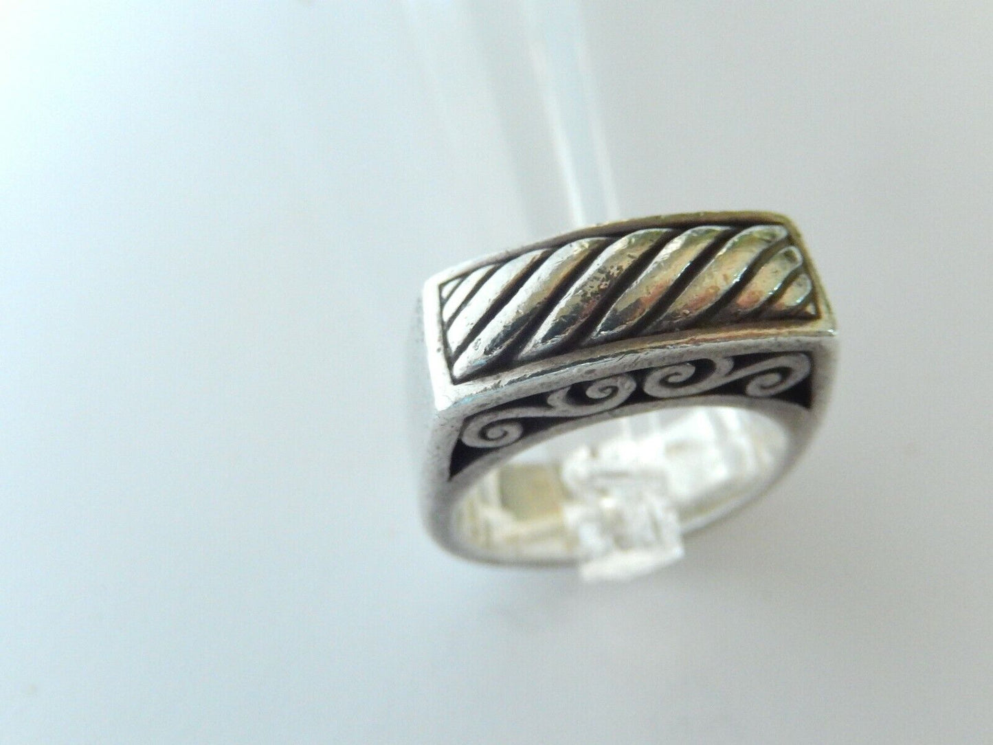 *VINTAGE*  Retired Brighton Signed 925 Solid Sterling Silver Ring  Size 9.25