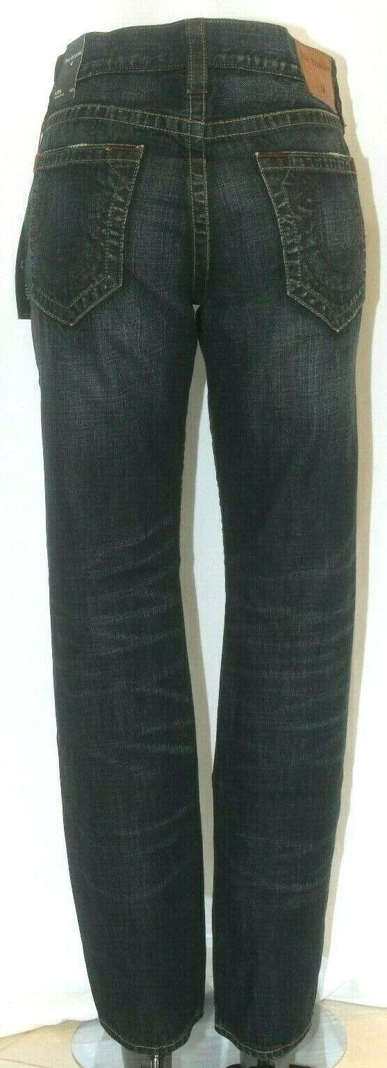 *NWT* True Religion Jeans Men's Geno Relaxed Slim Stretch Denim No Flap 32x34