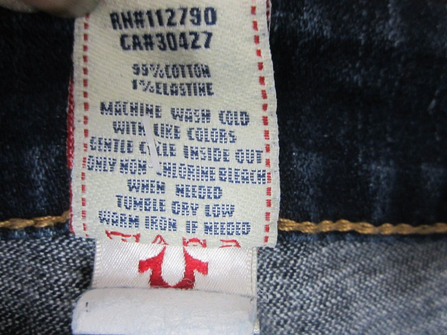 AUTHENTIC NICE Pre Owned  True Religion Ladies Joey Jeans Size 28 x 32 Inseam