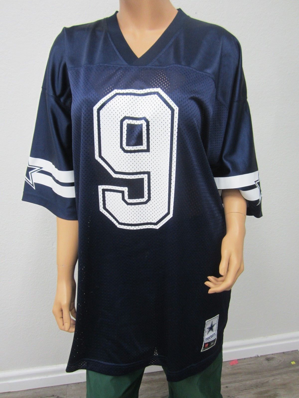 NEW NWOT DALLAS COWBOYS TONY ROMO NFL FOOTBALL JERSEY XL BLUE WHITE AUTHENTIC