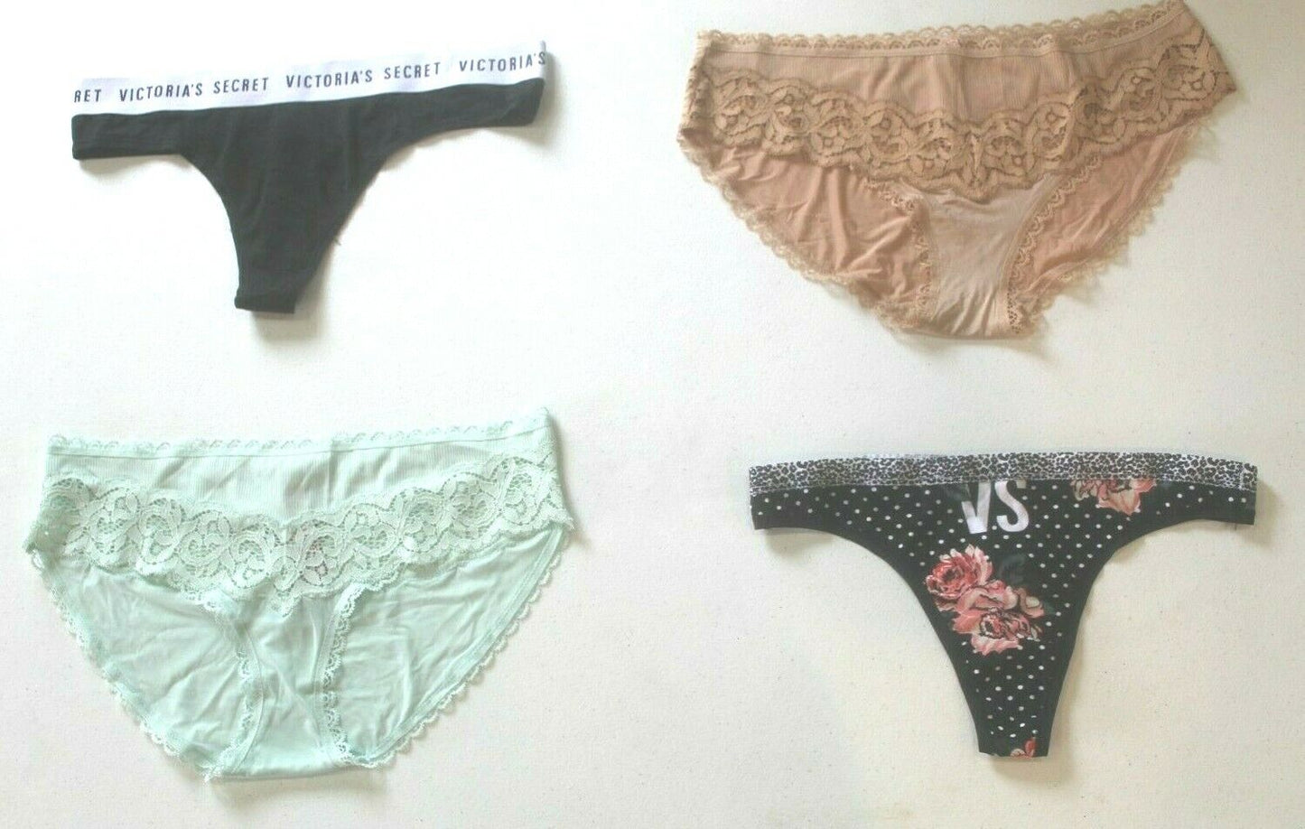 ♡  **NWT**  Lot of Four Random Victoria's Secret Panties Size - Medium  ♡