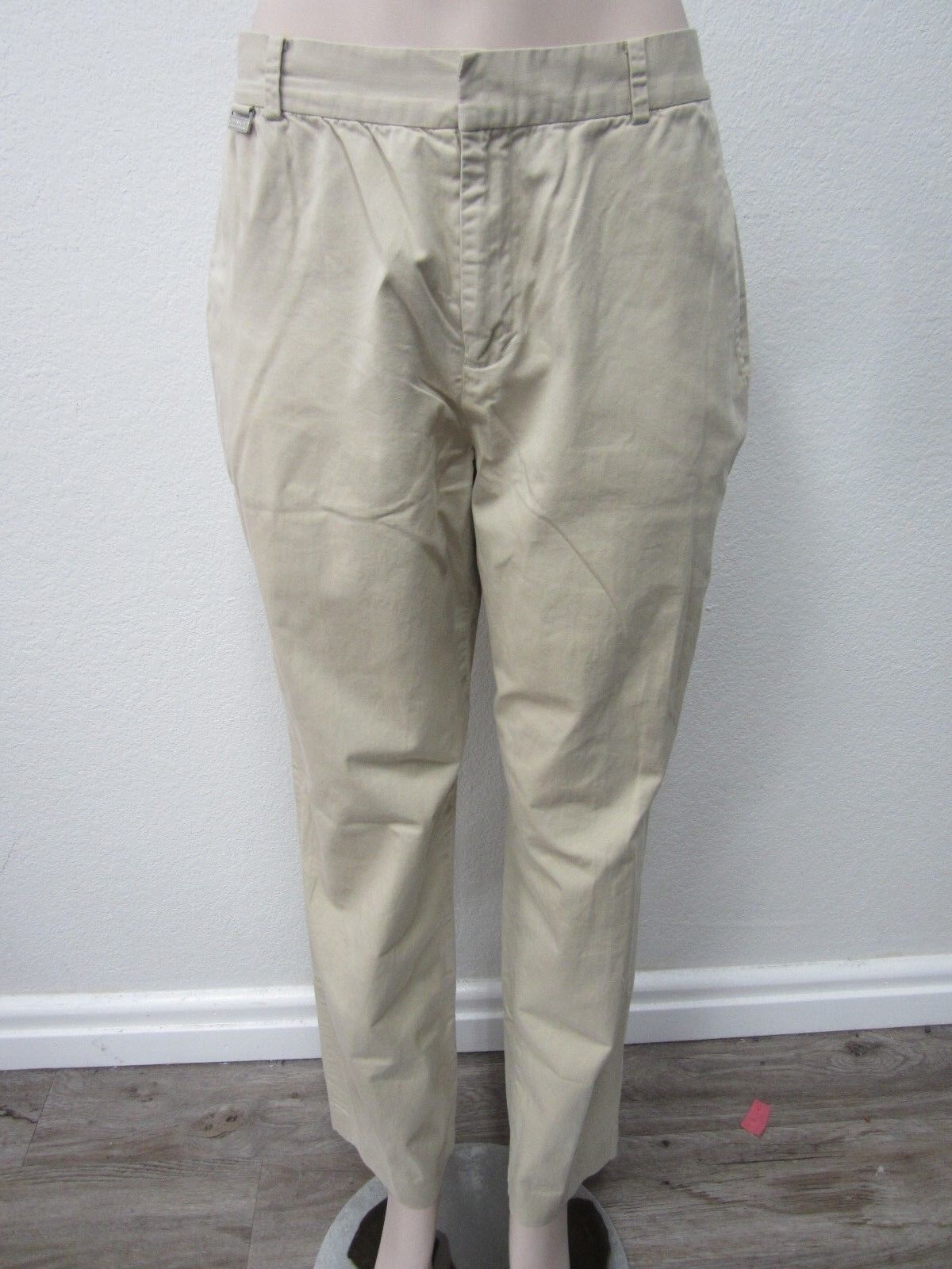 NICE Lauren Active Ralph Lauren Khaki Pants 98% Cotton Size 10 x 29.5"L