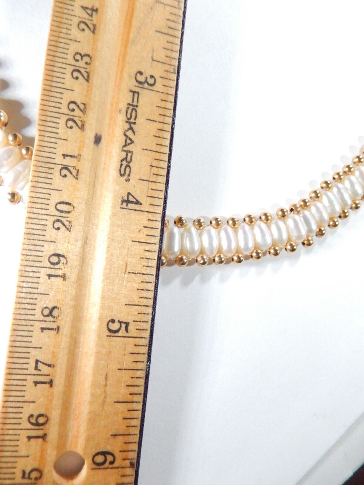 *VINTAGE*  HIGH END - 14K Yellow Gold 195 Bead and 94 Pearl Necklace  18”