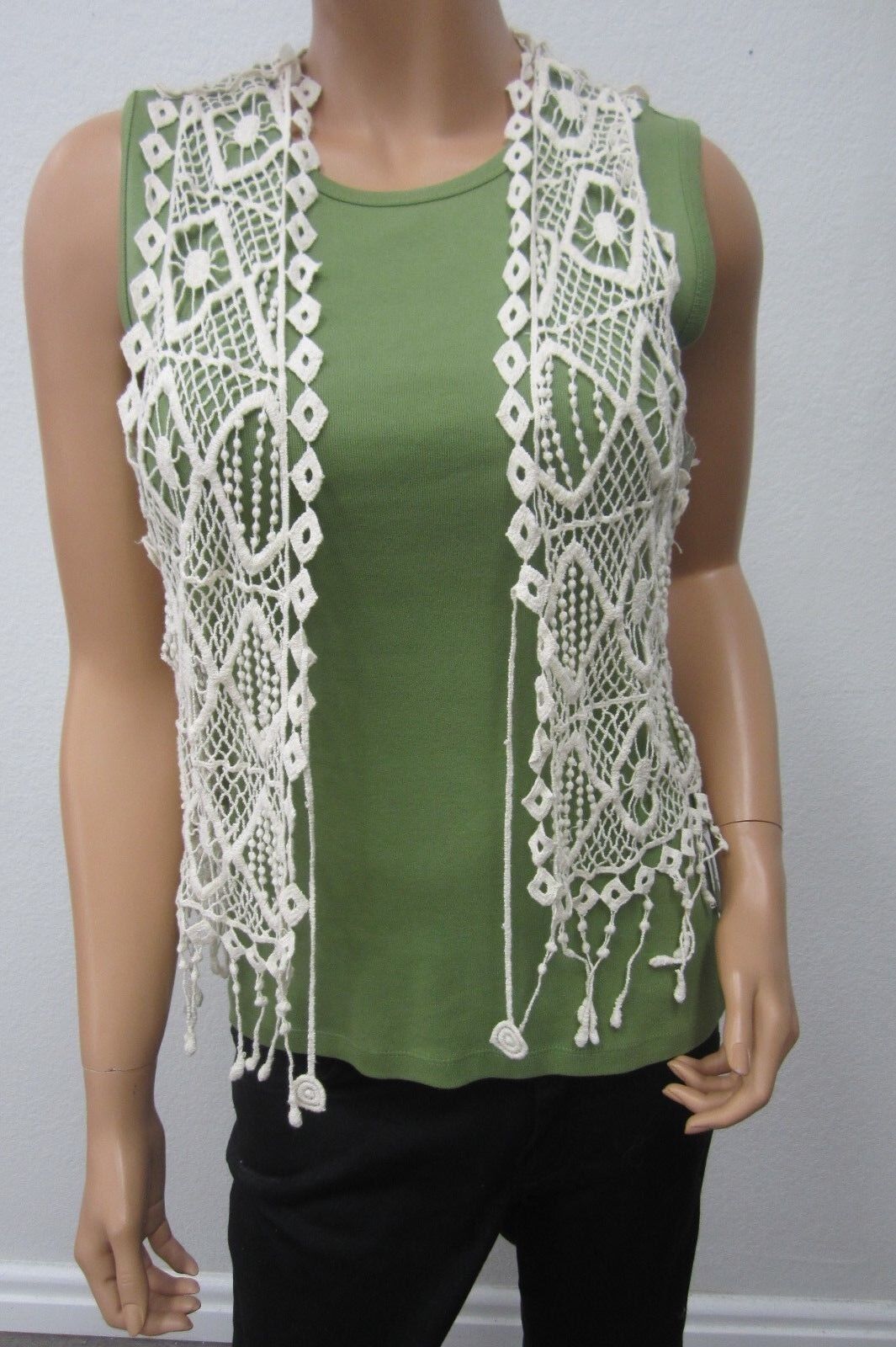 *NWT* OP Ocean Pacific Womens Juniors Sz XL/XG 15-17 Crochet Vest