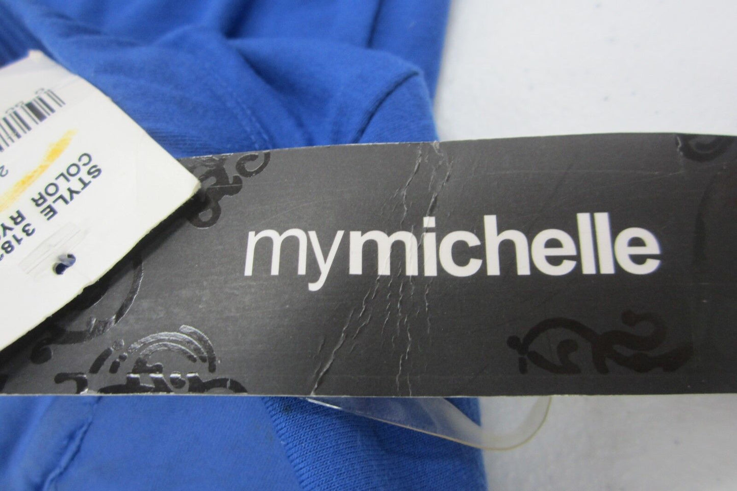 *NWT* My Michelle SEXY Dress Blue HalterStudded  Stretch Knit Lined Size Small