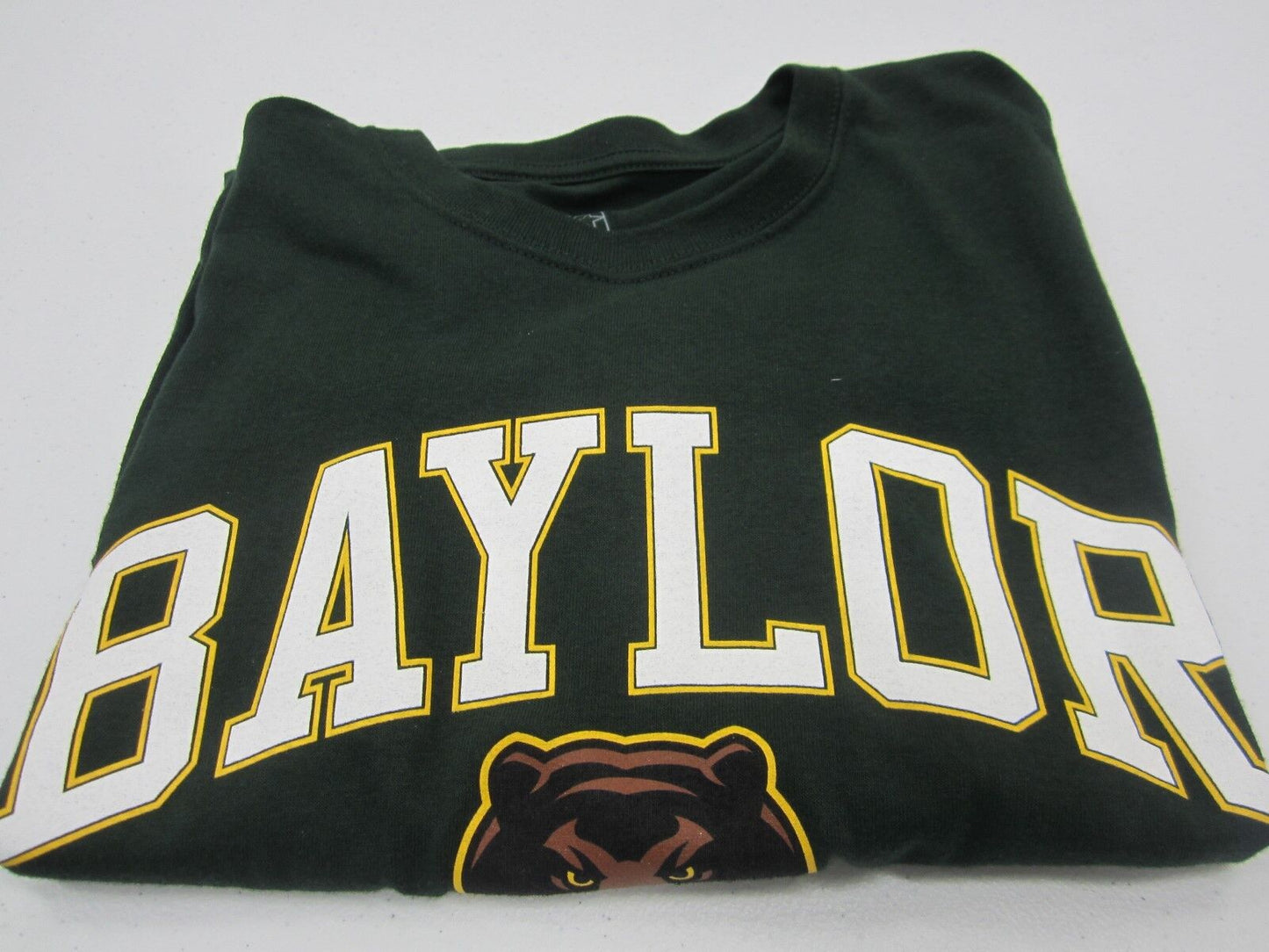 NWT Baylor University J.American Unisex T Shirt Solid Cotton Short Sleeve Sz L