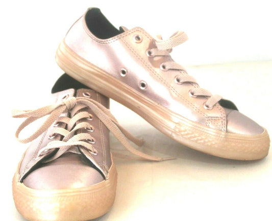 Converse Women's All Star  Metalic Pewter Sneakers Shoe Gender Junior Sz 4.5