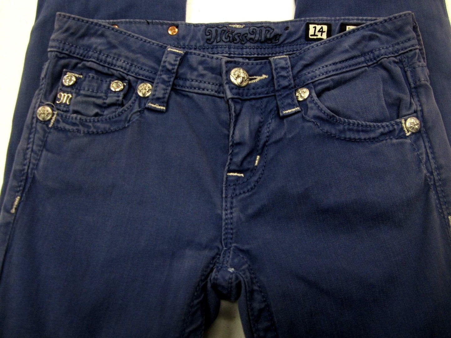 MINT Girls Cobalt Blue MISS ME Skinny Jeans JK5473S5 Size 14 x 29.5