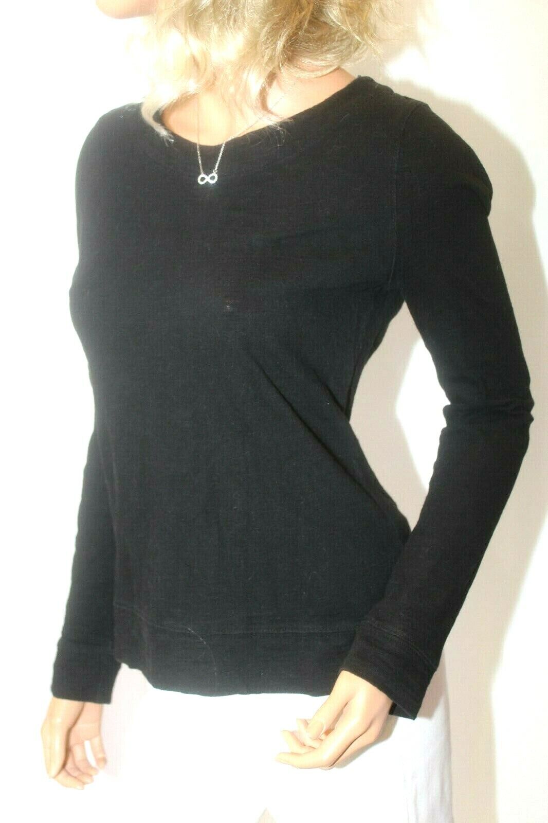 Forever 21 Essentials Black  Back Zip Sweatshirt Women's Medium EUC