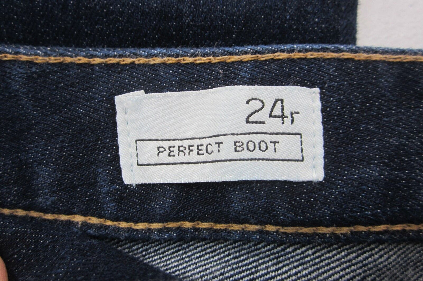 *MINT* Gap 1969 Women's Perfect Boot Bootcut Jeans Dark Blue Mid Rise Sz 24 x 33