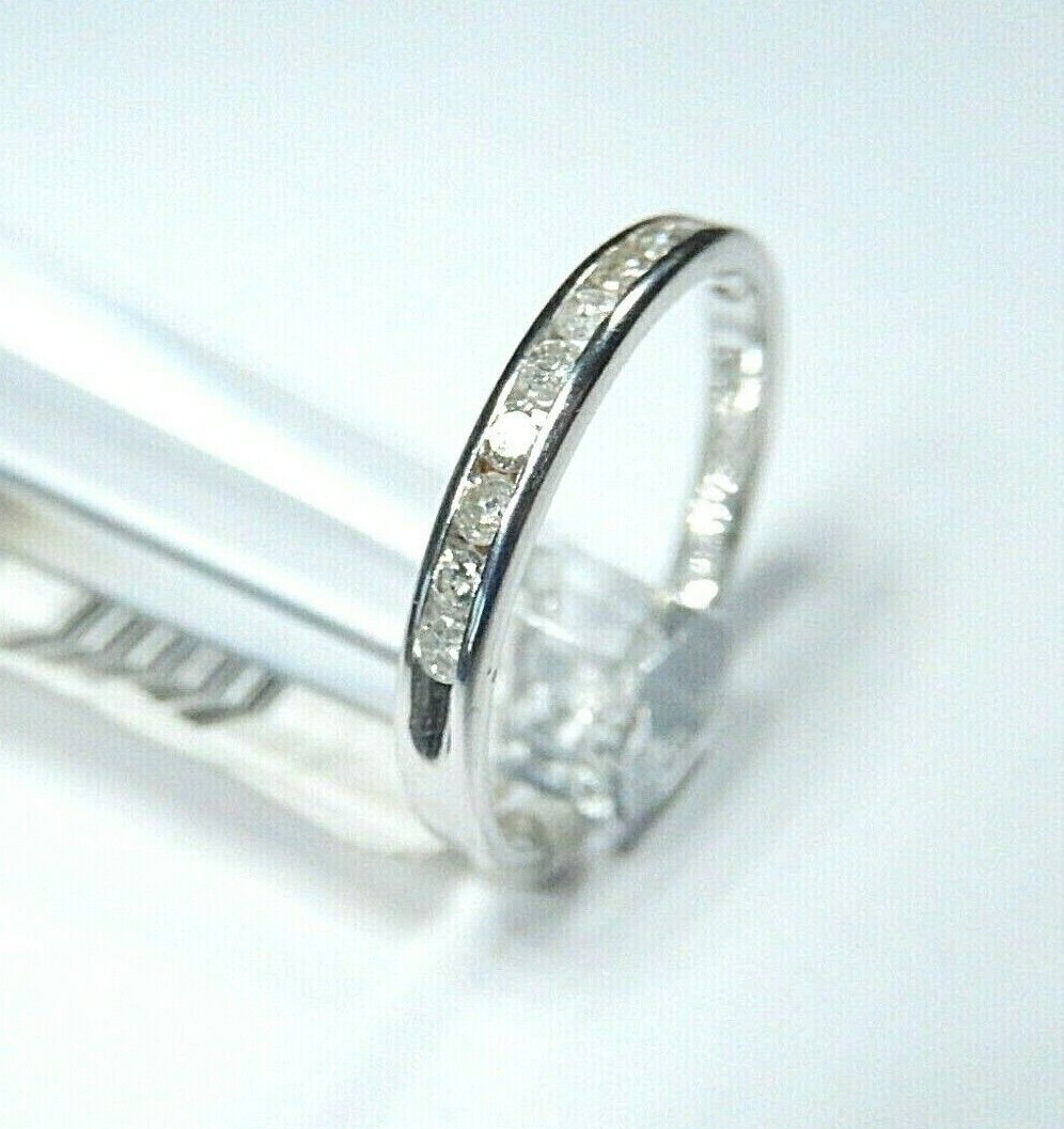 *NWT*  10K White Gold .25CT Diamond Ring Engagement  Wedding Band Size 7.5