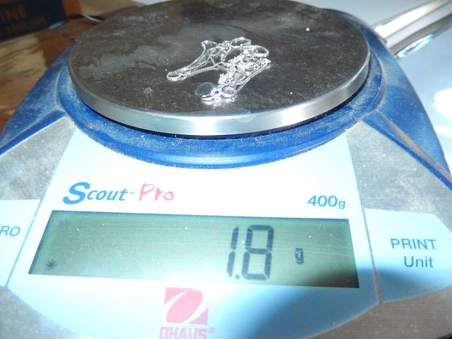 10K White Gold 1/5 Carat TW Natural Diamond Journey Pendant w/18"chain