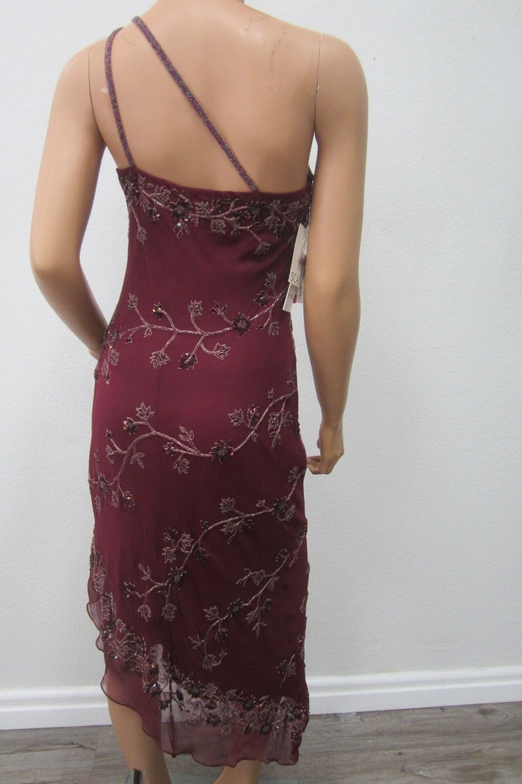NWT~Scala Beaded and Sequined Long Dress / Size 7/8 Medium