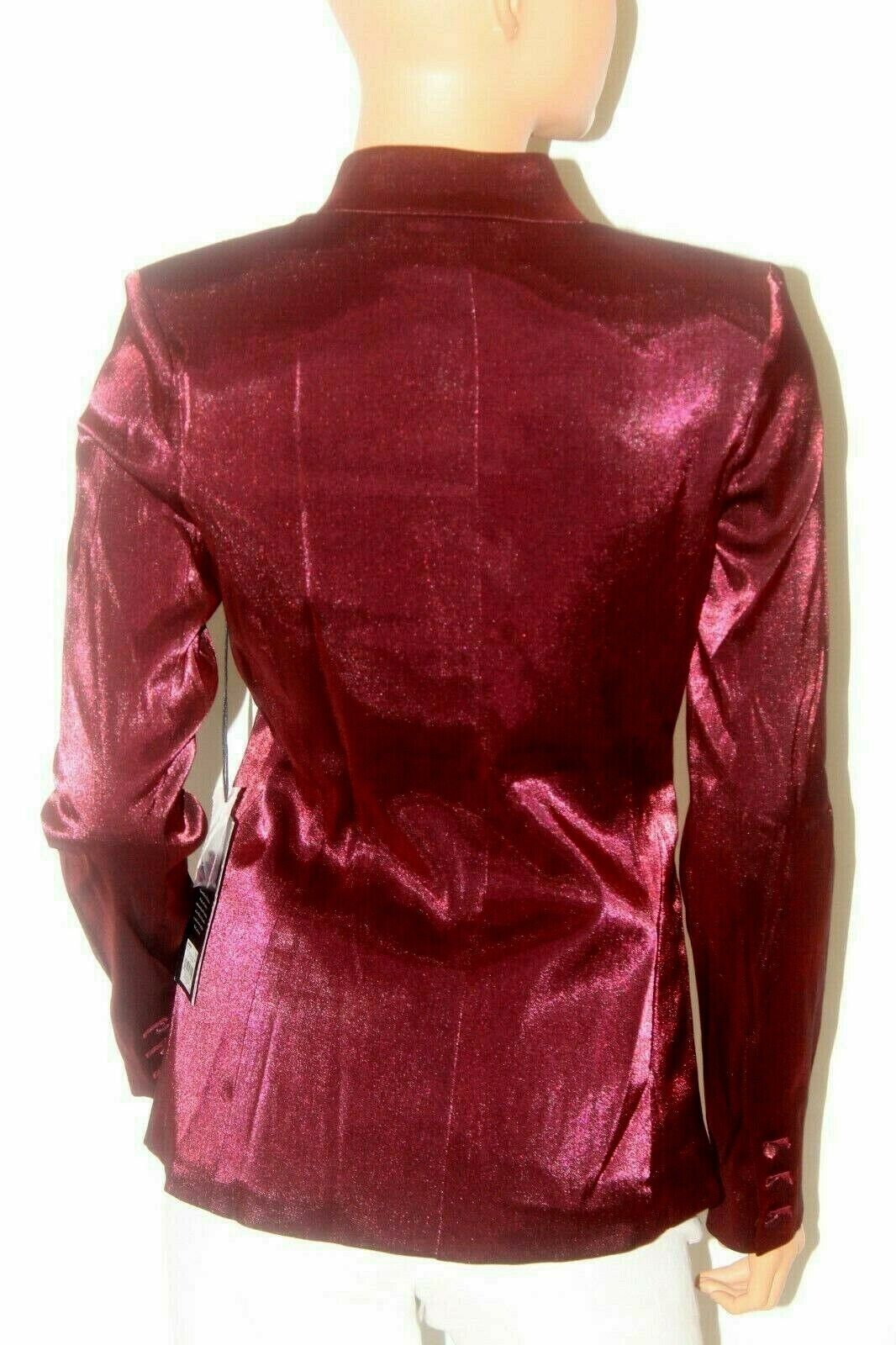 *NWT* $80. Rock & Republic Womens Light Weight Metalic Shiny Blazer Jacket Sz 2