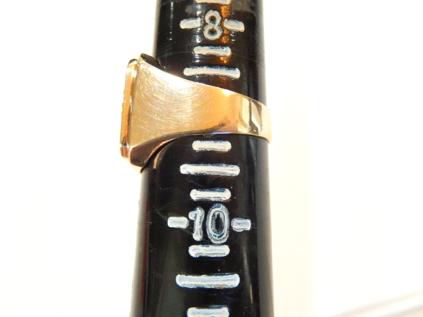 14k Solid Yellow Gold HEAVY Mens Zodiac  Sagitarius Ring  Sz 8.25