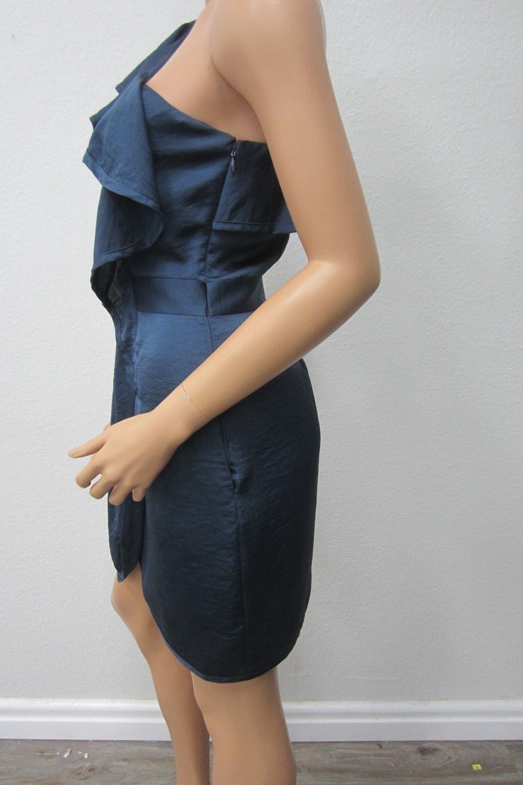 *VERY NICE*   BCBGeneration Womens Blue One Shoulder Dress Size 4