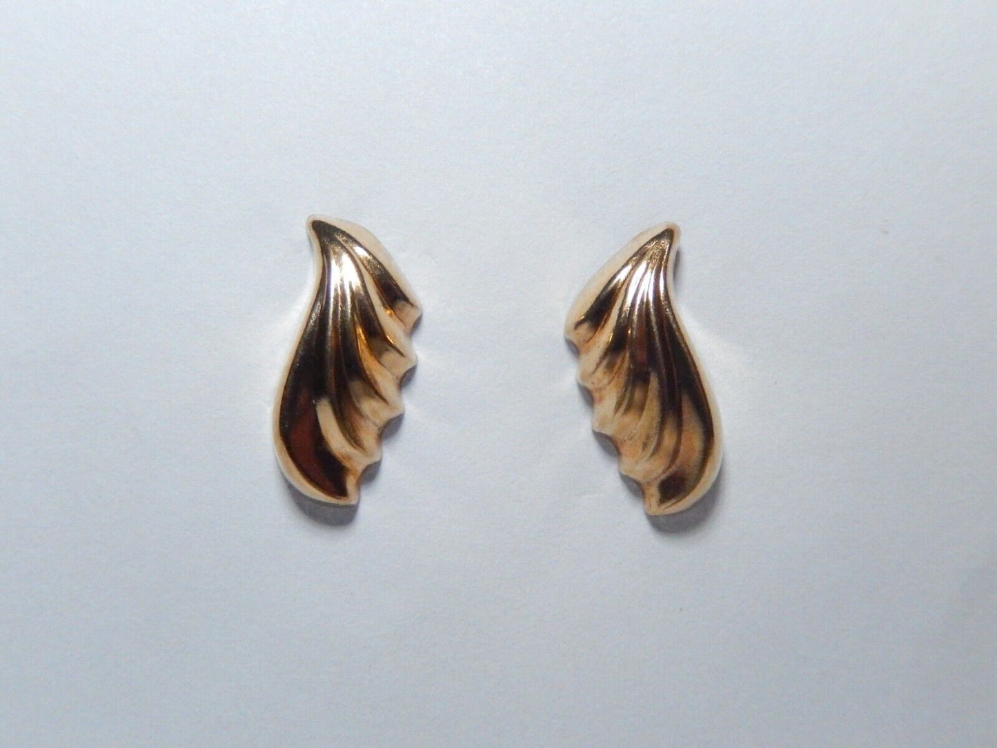 *VINTAGE* 14k Yellow Gold  3/4" Drop Post Earrings  Fine Jewelry Women Gifts Her