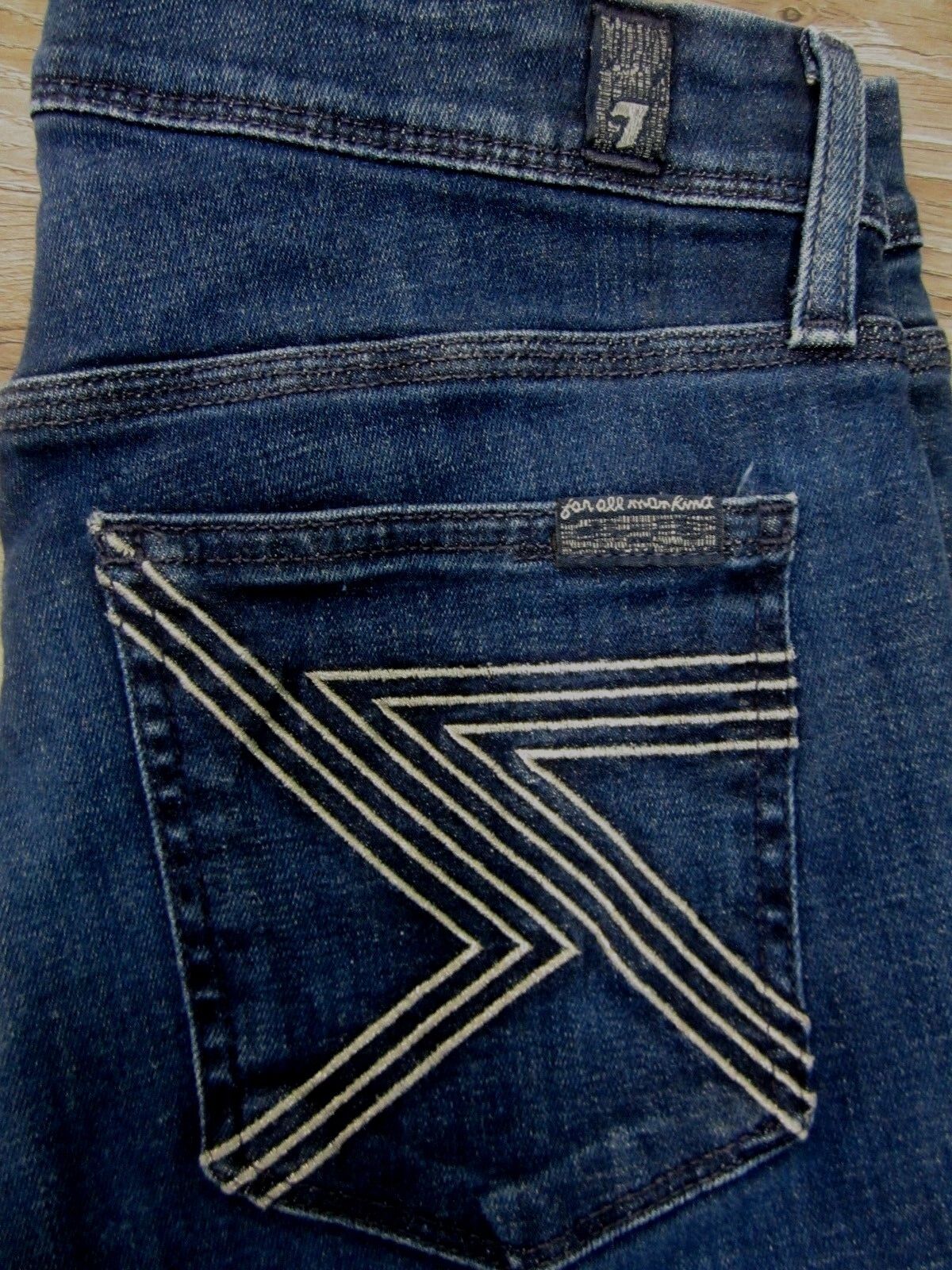 7 SEVEN FOR ALL MANKIND FLYNT BOOTCUT STRETCH JEANS LADIES SIZE 27