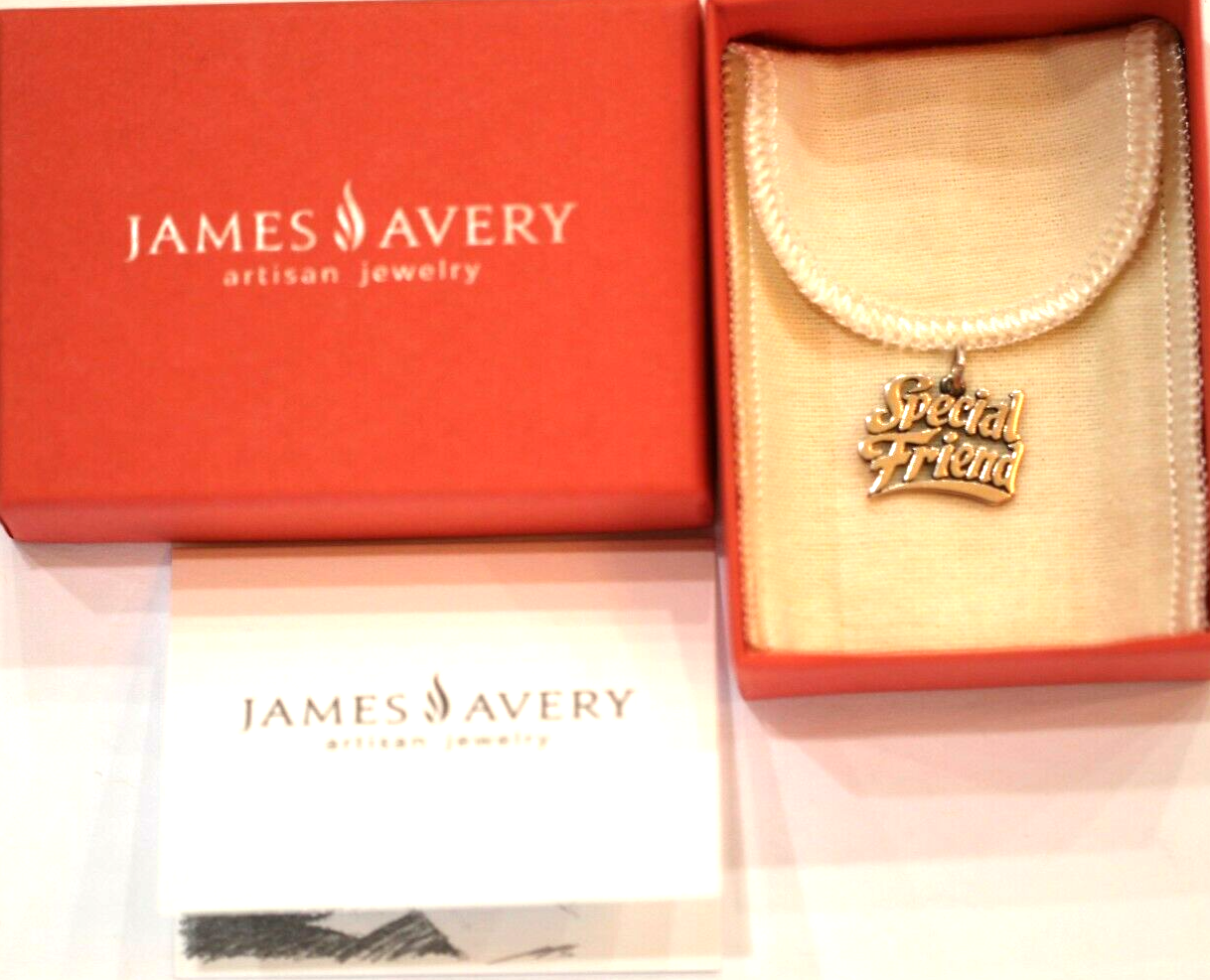 *JAMES AVERY*  R E T I R E D  Sterling Silver Special Friend Charm