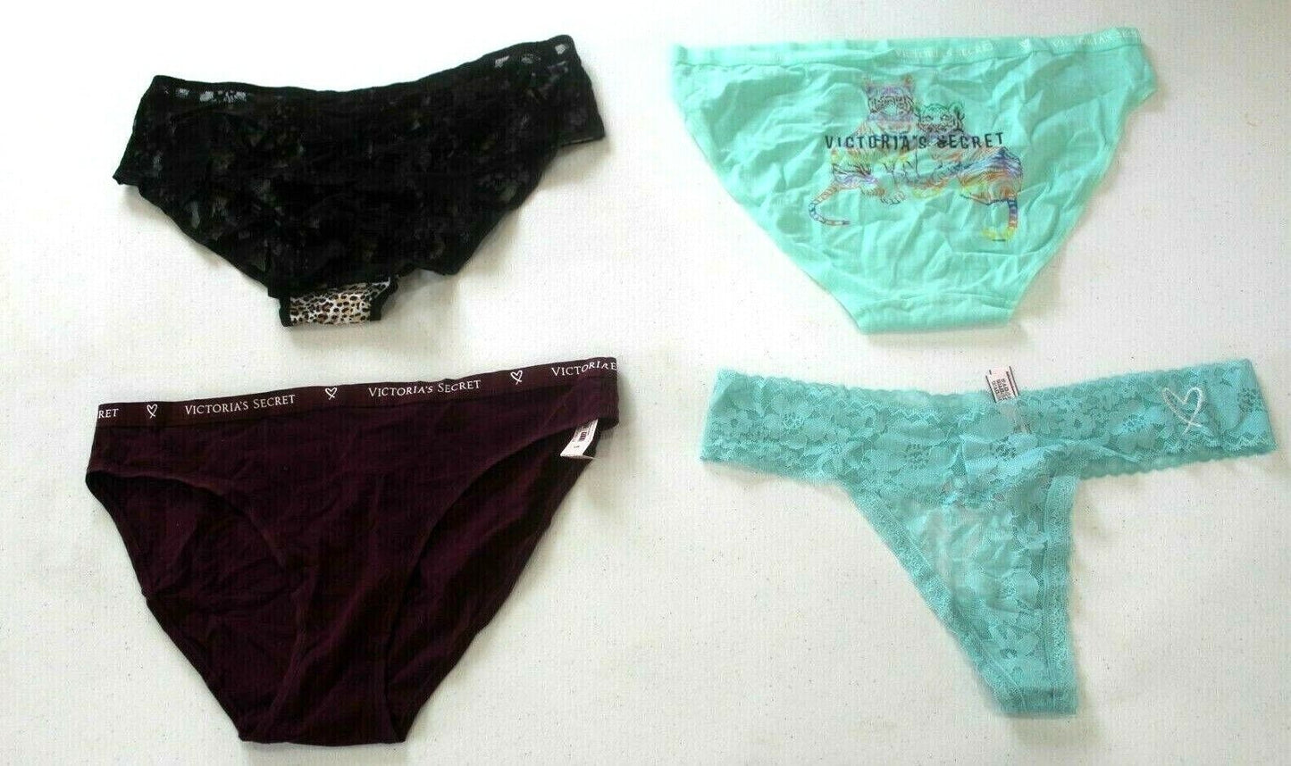 ♡  **NWT**  Lot of Four Random Victoria's Secret Panties Size - Large  ♡